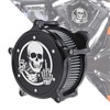 Aferrizu Motorcycle Air Filter Skull Style Air Cleaner with Filter