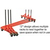 Only Hangers Industrial Strength Z Rack with Add-On Hangrail and