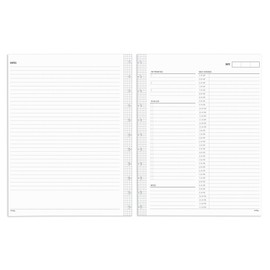 TUL® Discbound Undated Daily Refill Pages, 8-1/2" x 11", Undated, 50 Sheets