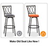 Deisy Dee 4PCS Round Bar Stool Seat Covers Stretch Round