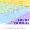 Swpeet Assortment Kit: 60 Pcs Mini Acrylic Hinges, Hasps, Lock