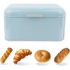 Buachois Large Bread Box,Iron Bread Box with Lid,Metal Bread Storage