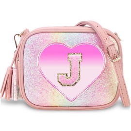 Purse Gifts for Little Girls - Kids Heart Purse Cute Crossbody Bag Teens Girls Birthday Gift, Pink, J