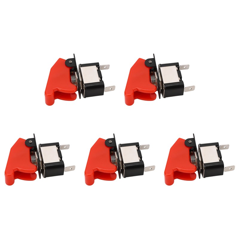 5Pcs Toggle Switch 12V DC 25A 2 Pin Waterproof Rocker