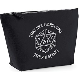 Hippowarehouse They See Me Rolling They Hating printed make up cosmetic wash bag 18x19x9cm