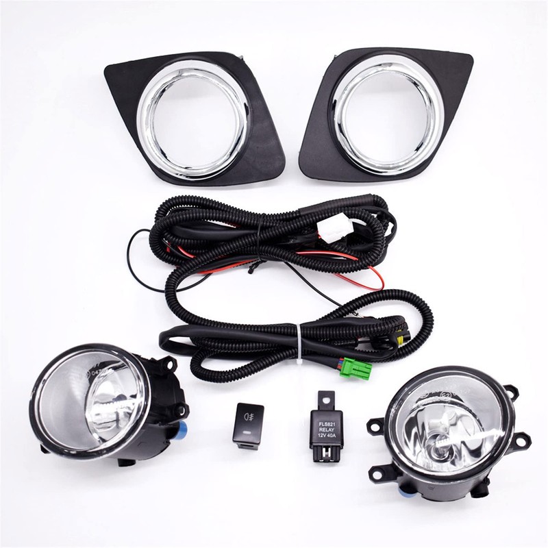 Fog Lights Driving Lamps Replacement for 2009-2012 Toyota RAV4 Clear