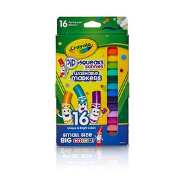 Crayola Pip-Squeaks Skinnies Washable Markers, Assorted Colors 16 ea