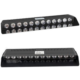 Riloer LED Emergency Strobe Light, Windshield Dash Dashboard Interior Flash, Roof Warning Light, Car/Truck LED Light with Suction Cup, 12LED Car LED Strobe Light Red/Amber/White Signal Lamps