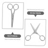 VICASKY 2pcs Small Stainless Steel Eyebrow Scissors for Precision Trimming