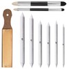 ACKKOR 9 Pcs Blending Stumps Set, Art Supplies Double-Ended Oil