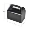 ArtCreativity Black Treat Boxes for Candy, Cookies and Party Favors