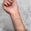 4 x 'Dartboard' Temporary Tattoos - Water Resistant, Skin-Safe, Non-Toxic