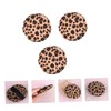 Minkissy 3pcs Facial Makeup Puff Soft Leopard Print Powder Puff