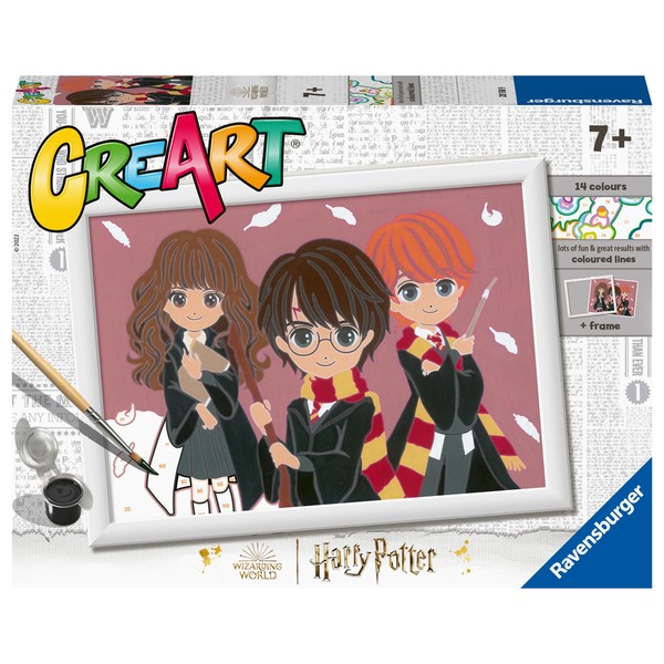 Ravensburger - CreArt D Series Harry Potter, The Magic Trio, Paint 7+ Years, 201389