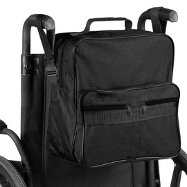 Wheelchair Bag, Large Capacity Wheelchair Backpack Bag Wheelchair Bags to Hang On Back for Wheelchair Users, Wheelchair Backpack for Back of Chair Wheelchair Accessories for Adults