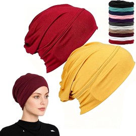 Soft Stretch Turban Cap for Women, Lightweight & Breathable Head Scarf, Versatile Turban Head Wraps for Running Hiking