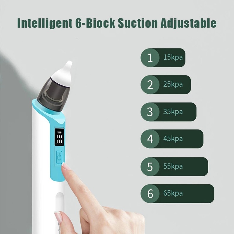Baby Nose Cleaner Rechargeable Silicone Electric Child Nasal Aspirator for
