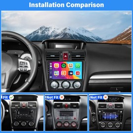 UNITOPSCI 2+64G Android Radio for Subaru Forester WRX Impreza 2013 2014 2015 with Wireless CarPlay Android Auto, 9” 1080P Bluetooth Touchscreen Stereo, GPS/WiFi/FM/RDS/28 UI, Backup Camera/SWC/MIC