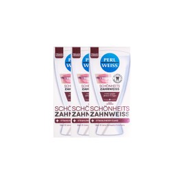 3 x Perlweiss Beauty Teeth Whitening 50 ml Visibly Whiter Teeth, Toothpaste, White Teeth