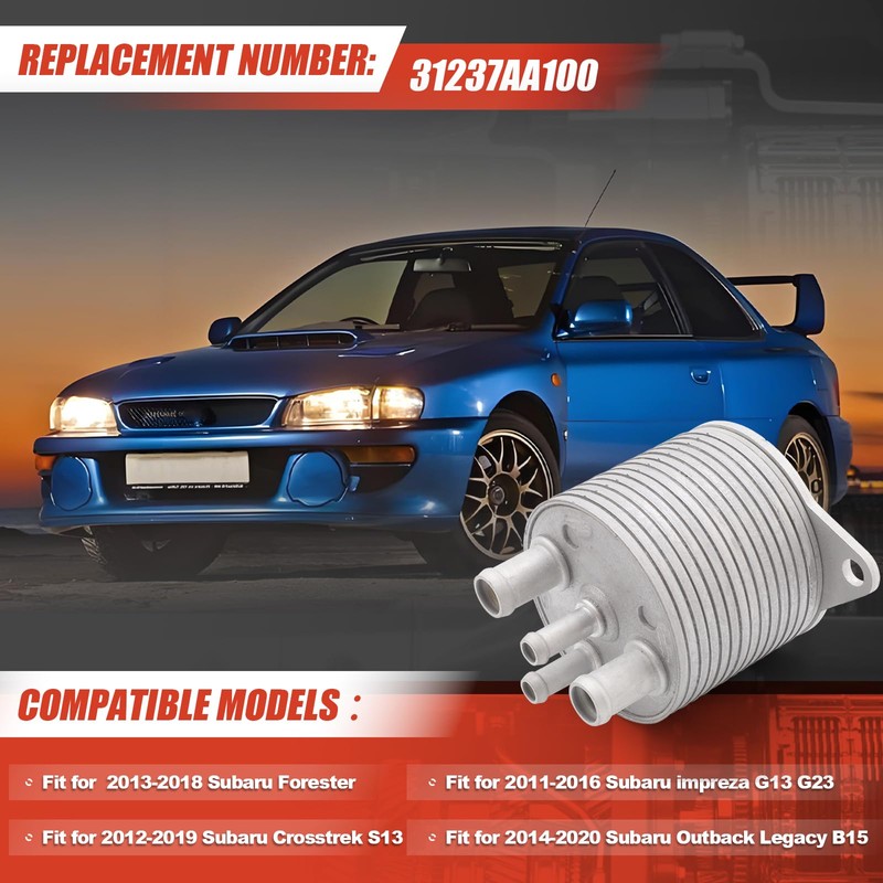 CCNLHZM Automatic Transmission Oil Cooler Compatible with Subaru Outback Legacy