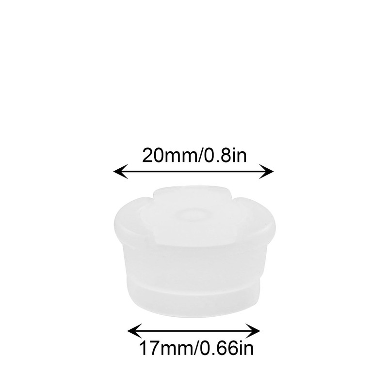 JCBIZ 24PCS Press-in Medical Syringe Bottle Adapter Dosing Adapters for