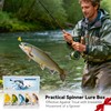 QualyQualy Trout Lures Fishing Spinnerbaits 5pcs Brass Hard Metal Spinner