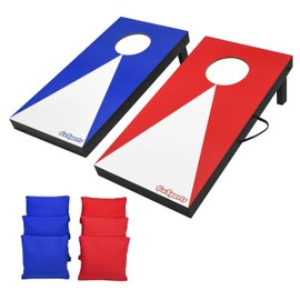 GoSports Juego de Juego de Cornhole de tamaño portátil con 6 puf, Ideal para Jugar en Interiores y Exteriores (Elige Entre diseños clásicos o de...   