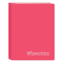 Pioneer Photo Albums I-46M/PK 36 Pockets Hold Memories Mini Photo Album, Pink, 4" x 6"