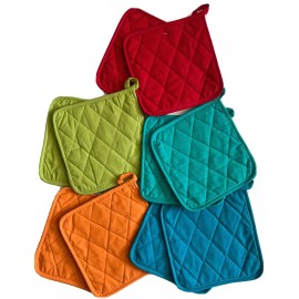 Home Classics Cotton Pot Holder,Hot Pad Best PotHolder Ever Bulk For Craft Pot Holder -10 Pcs