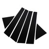 6pcs Window Pillar Post Trim Anti Scratch Glossy Black B