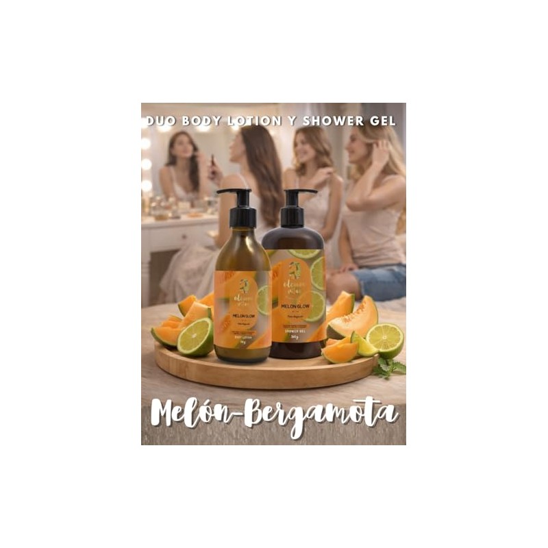Oleum Vitae Kit Dúo Shower Gel Body Lotion Melon Glow