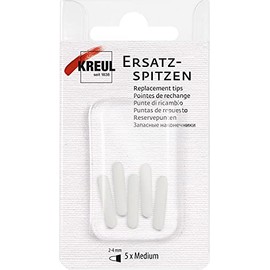KREUL 17983 Replacement Tips Medium, Pack of 5, Line Width 2 - 4 mm, Suitable for Triton Acrylic Markers, Solo Goya Masking Markers, Acrylic Metallic/Matt Marker, Textile Marker Opaque, Chalky Chalk