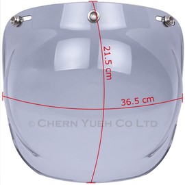 Chern Yueh Motorcycle Helmet Bubble Shield Visor (Light Smoke)