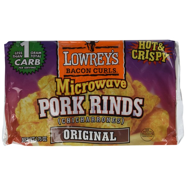 Lowrey's Microwave Pork Rinds 1.75oz ( 3-Pack )