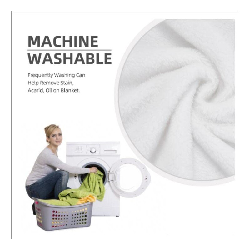HYN Fleece Blankets and Throws for Bed Sofas, Flannel Blankets