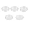 5 Pcs Plastic Petri Dish, Sterile Bacterial Culture Dish, Laboratory