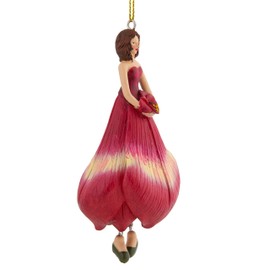 ROSEMARIE SCHULZ Heidelberg Flower Girl Amaryllis Decorative Flower Garden Figure for Indoor Hanging Flower Fairy Figure