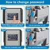 Key Safe Wall Mounted, Key Lock Box Outdoor, 4 Digit