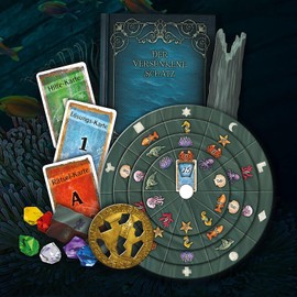 KOSMOS 694050 EXIT - Das Spiel - Der versunkene Schatz, Level: Einsteiger, Escape Room Spiel, EXIT Game für 1 bis 4 Spieler ab 10 Jahre, EIN einmaliges Gesellschaftsspiel