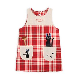 Marushin Ghibli Applique Apron, Totoro, Kiki's Delivery Service, Gigi, Ponyo on the Cliff, Small Totoro, Women's, Nursery, Kindergarten, Nursery School, Nursery, Jigi and Deck Brush