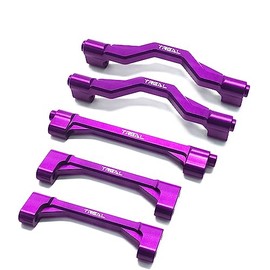 Treal Aluminum 7075 Chassis Cross Brace Set(5) for Losi LMT (Purple)