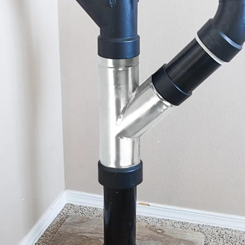 4 Inch Duct Splitter, 3 Way Duct Hose Connector 45