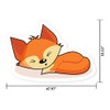 MightySkins Sleepy Fox Peel and Stick Art Removable Cute Stylish