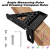 3D Speed Square Tools 22.5-90° Aluminum Alloy Combination Set Square