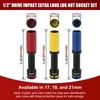 MIXPOWER 3 PCS 1/2" Drive Lug Nut Impact Socket Set,