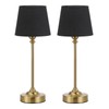 Kakanuo Cordless Table Lamps Rechargeable Set - 2 Pack Brass