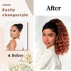 AISI BEAUTY Curly Ponytail Extension,Drawstring Ponytail Extension for Black Women