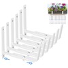 HFHOME 6 PCS Adjustable Planter Box Brackets (6 to 12.5