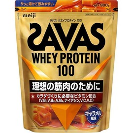 ザ바스 (SAVAS) 웨이 프로틴 100 캐러멜 맛 980g SAVAS Whey Protein 100 Caramel Flavor 980g