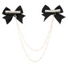 4Pcs Bow Hairpins Metal Snaps Barrettes Hair Clips Accessories with